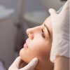 fase di trattamento di chirurgia estetica