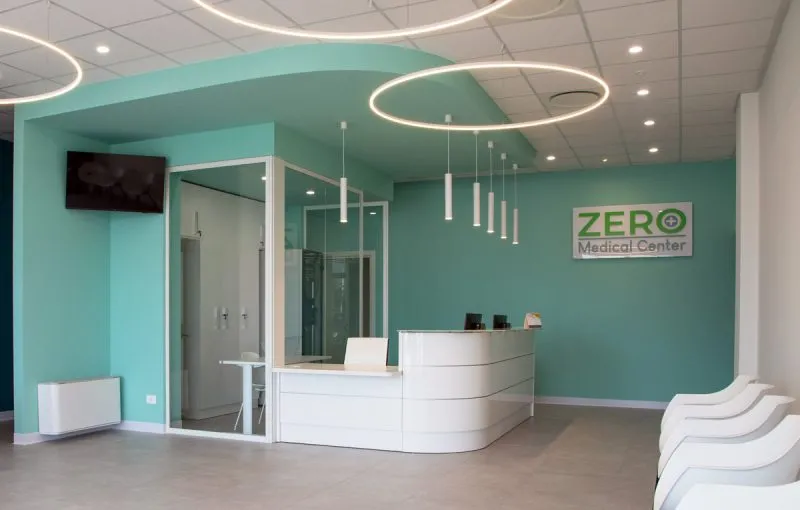 La sala d'attesa di Zero Medical Center